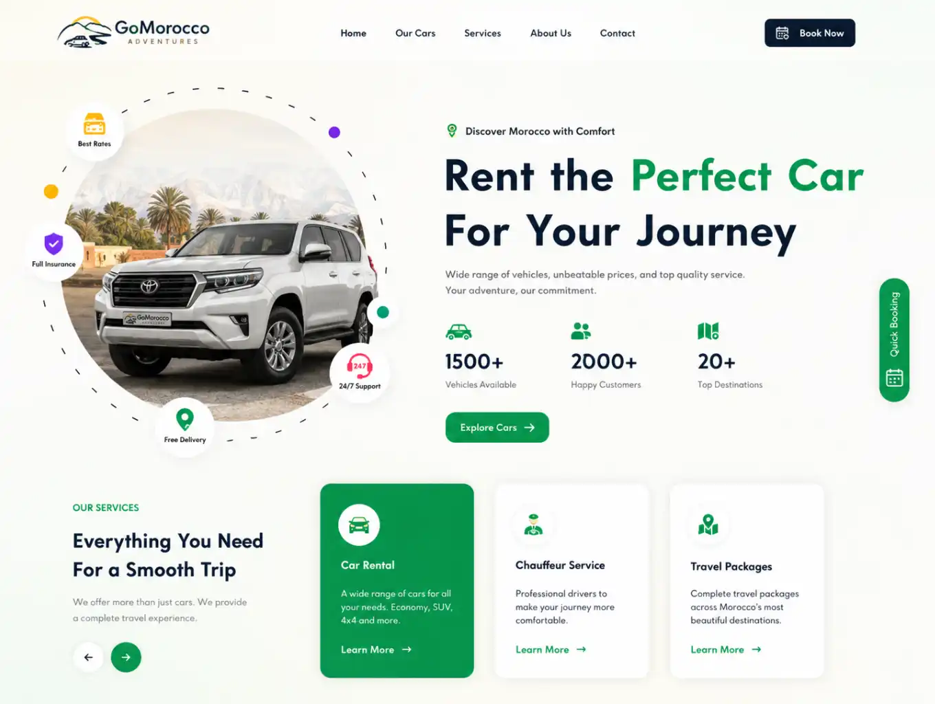 WordPress theme design example