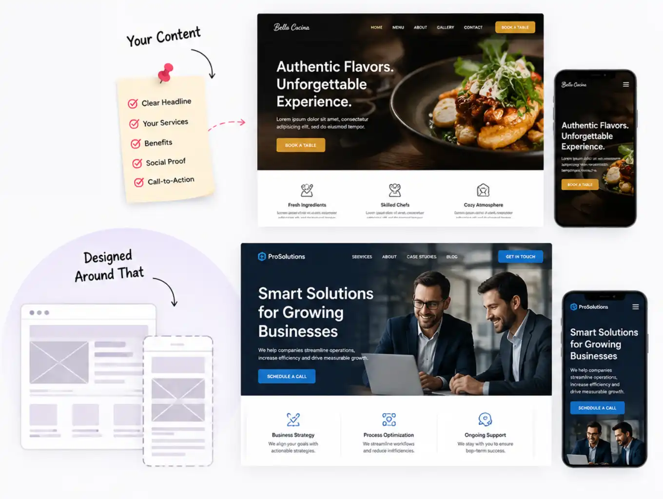 WordPress design layout example